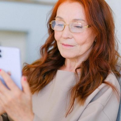 Older Woman Using Phone