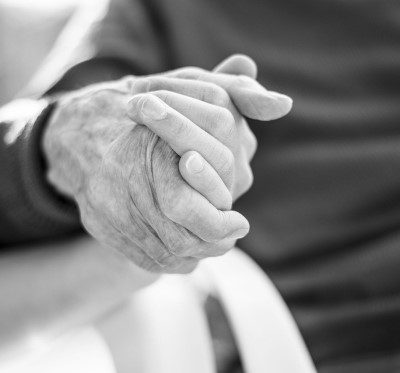 Old People Holding Hands