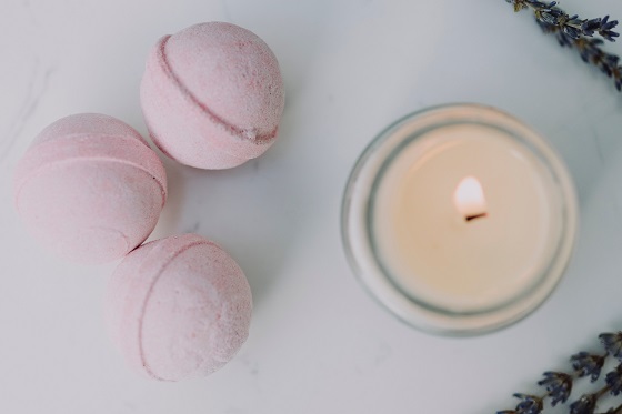 bath bombs provided as part of a cancer care package